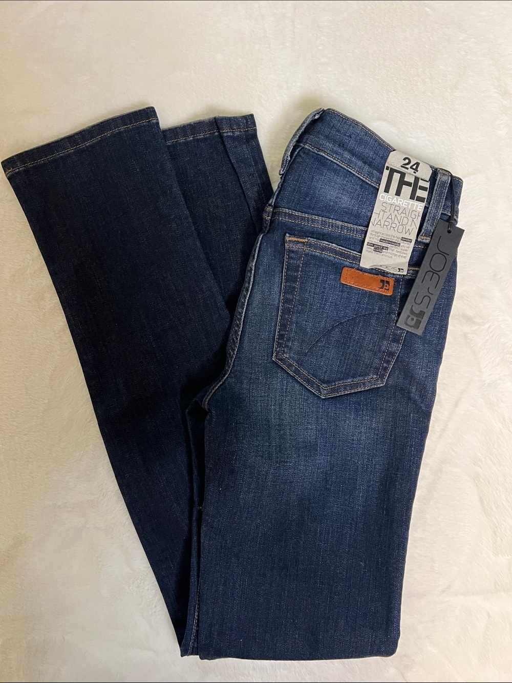 Joe's Jeans Cigarette Straight and Narrow Denim Jeans Size 24 NEW